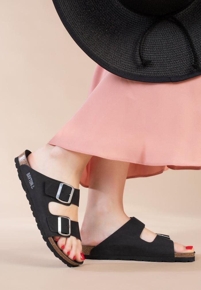 Bayton Sandales 2 Brides Atlas Noir Bayton Femme