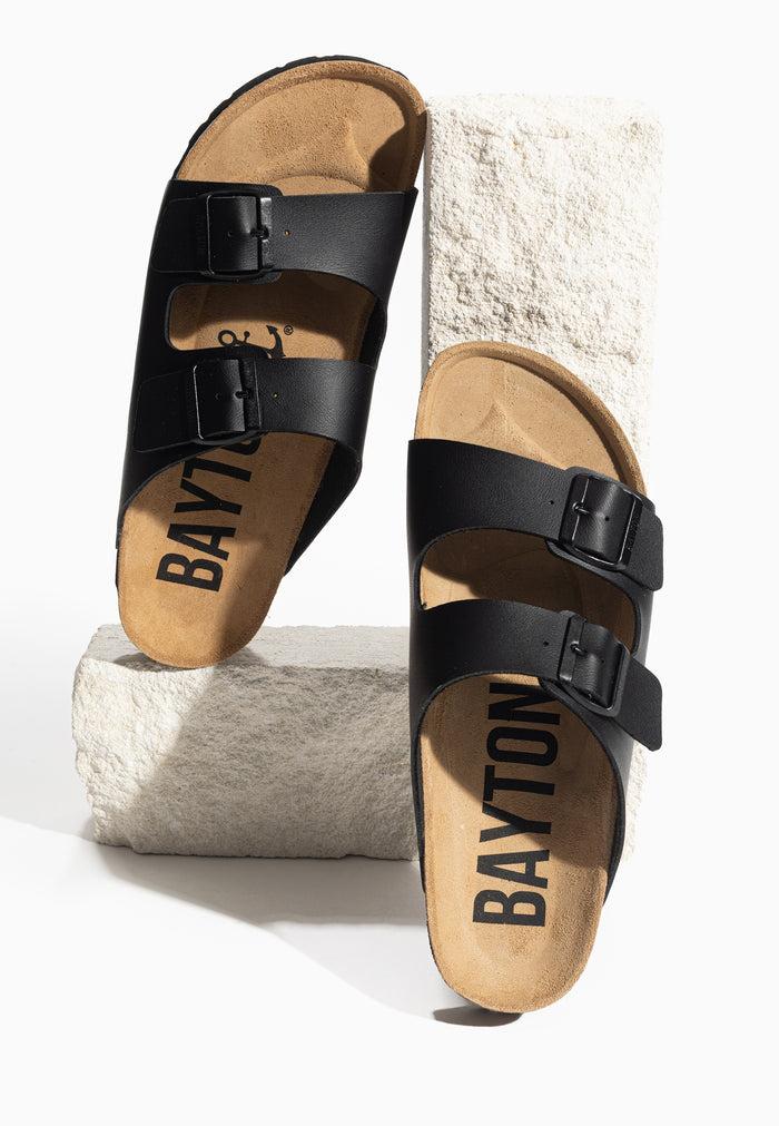 bayton Sandales 2 Brides Atlas Noir Bayton Homme