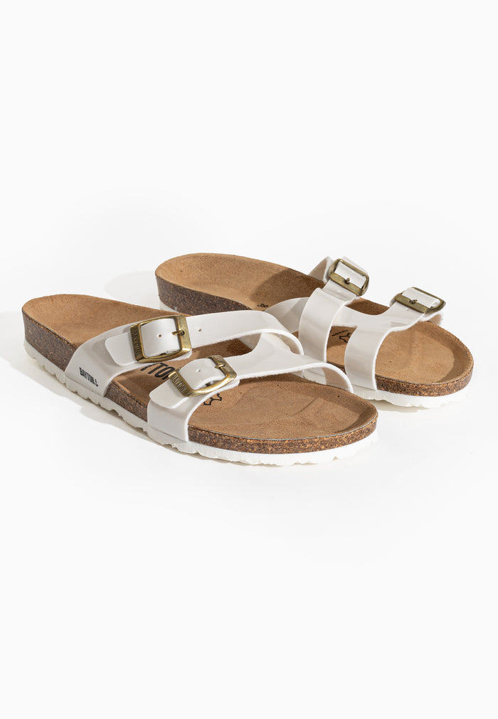 bayton Sandales 2 Brides Cleo Blanc Bayton femme