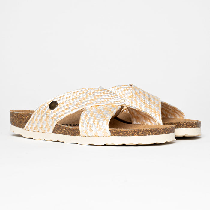 Bayton Sandales 2 Brides Elche Dorées Bayton Femme