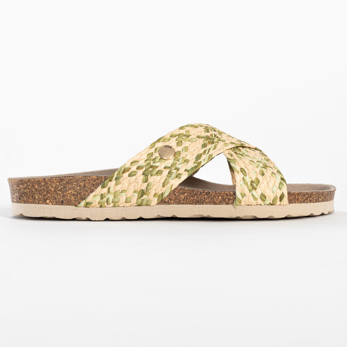 Bayton Sandales 2 Brides Elche Vert Bayton Femme