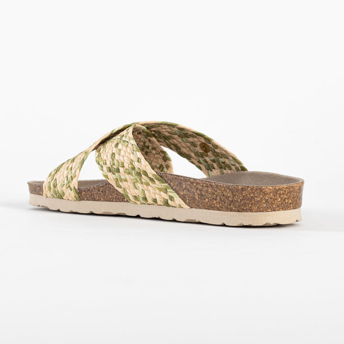 Bayton Sandales 2 Brides Elche Vert Bayton Femme