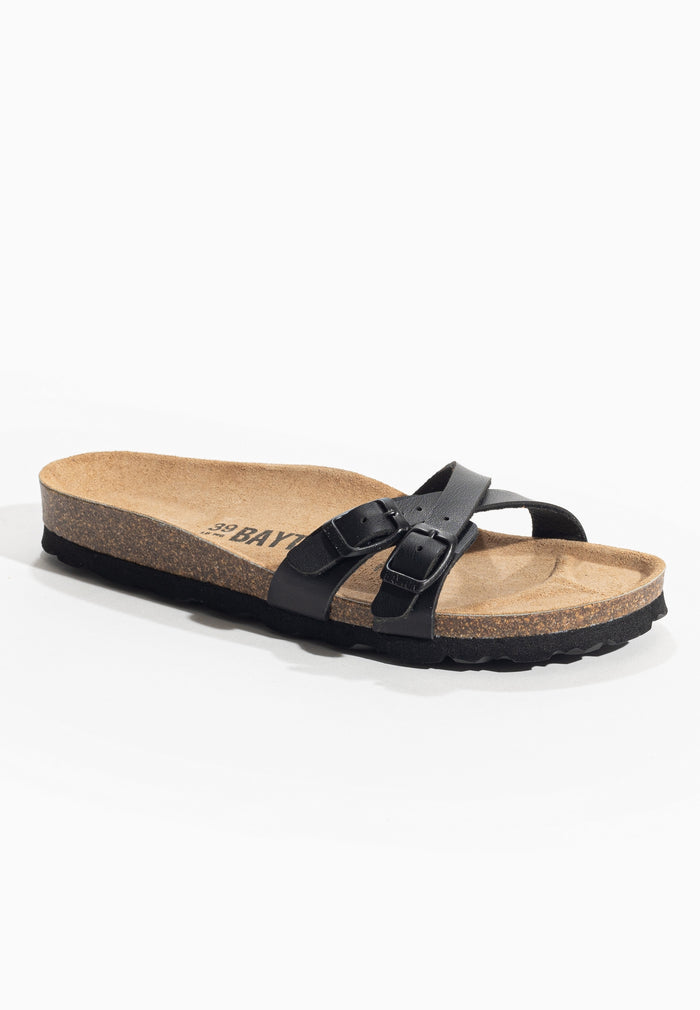 Bayton Sandales 2 Brides Manille Noir Bayton Femme