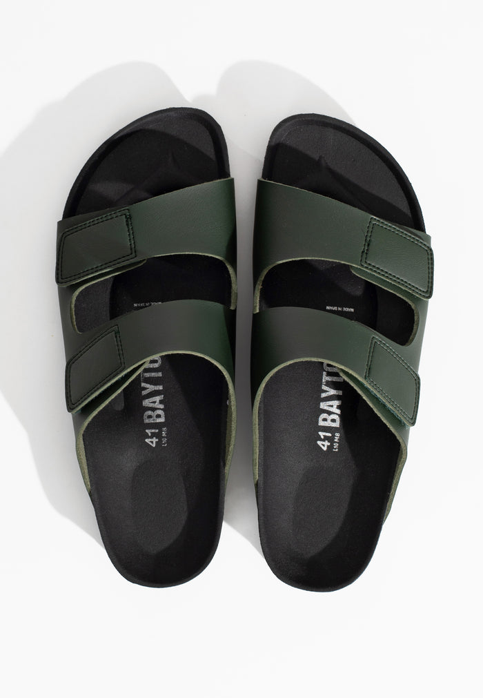 Bayton Sandales 2 Brides Marin Kaki Bayton Homme