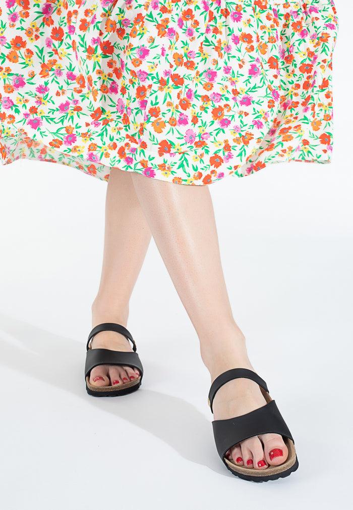 Bayton Sandales 2 Brides Marina Noir Bayton Femme