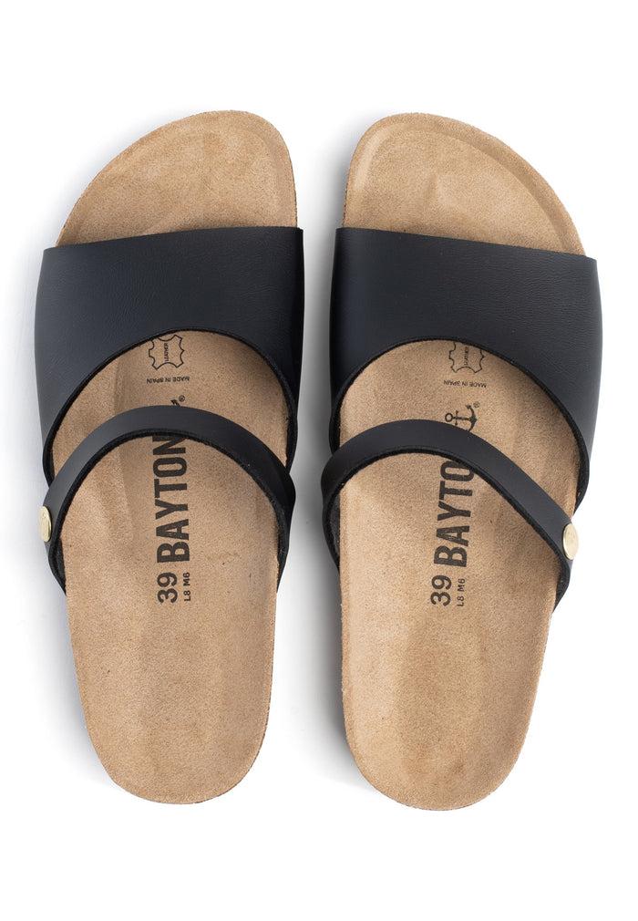 Bayton Sandales 2 Brides Marina Noir Bayton Femme