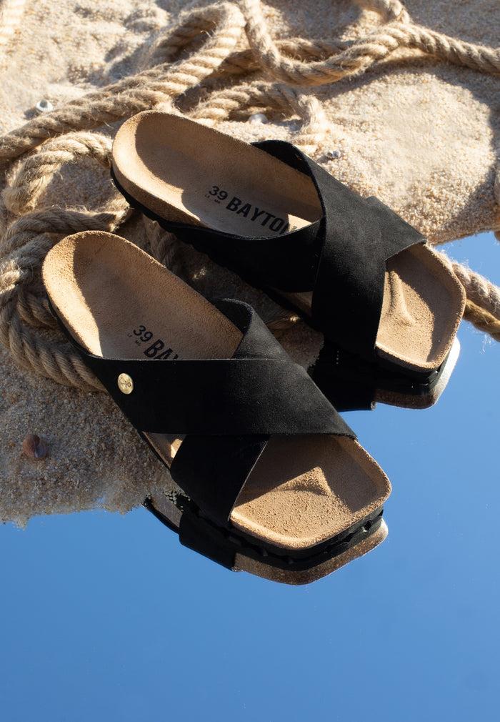 bayton Sandales 2 Brides Marta Noir Bayton femme