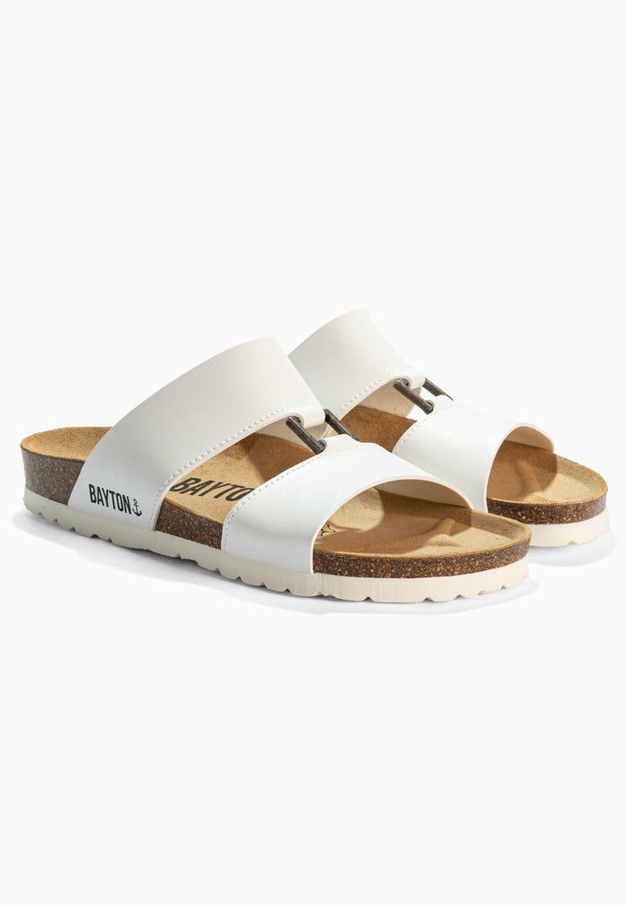 Bayton Sandales 2 Brides Navia Blanc Bayton Femme