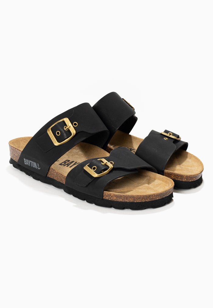Bayton Sandales 2 Brides Shiba Noir Bayton Femme