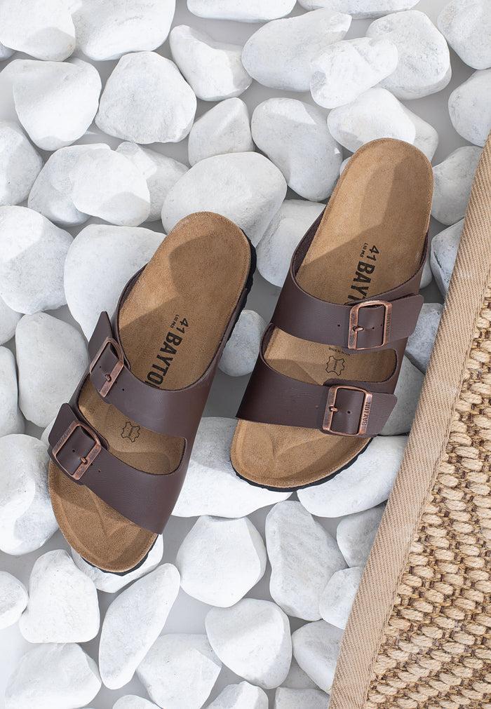 bayton Sandales 2 Brides Tracy Marron Bayton Homme