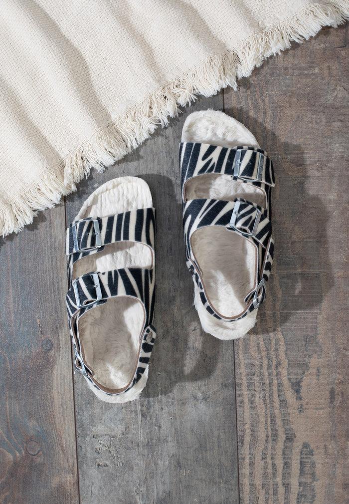 Bayton Sandales Achille Blanc Et Noir Bayton