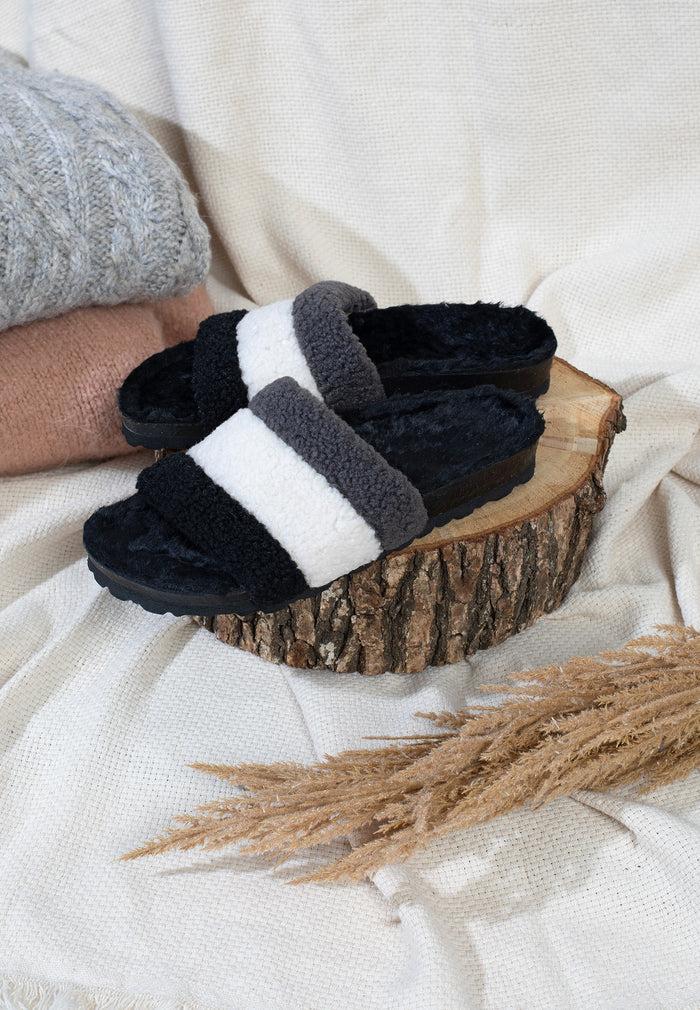 bayton Sandales Alpes Noir et Blanc et Gris Bayton