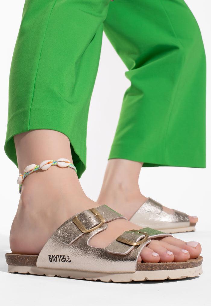 bayton Sandales Astrakan Doré Bayton