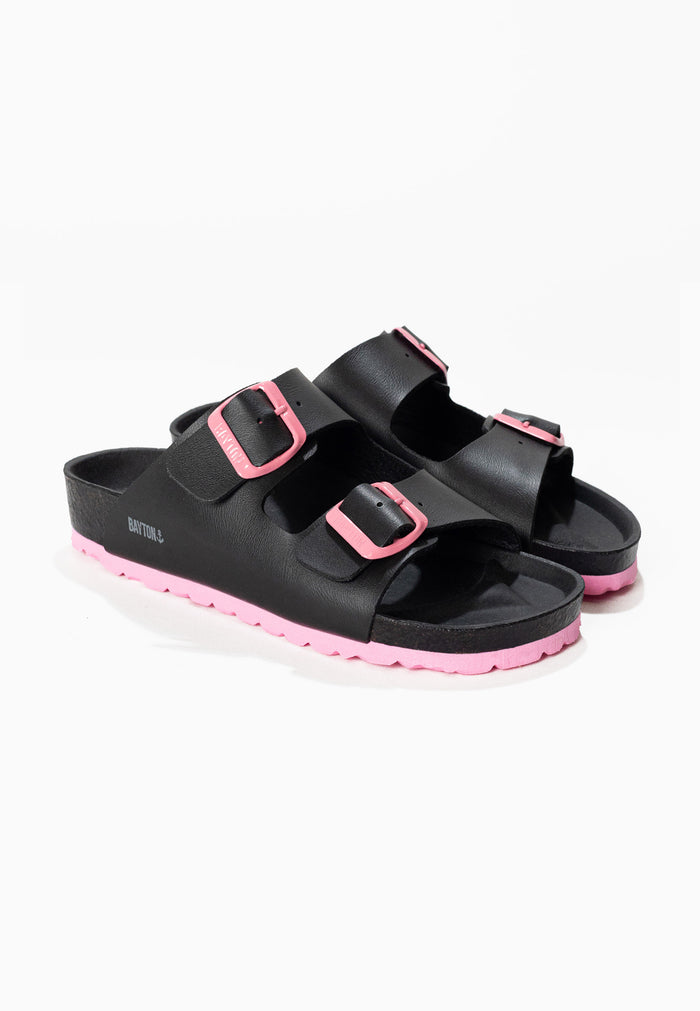 bayton Sandales Atlas Noir 2 brides Bayton enfant