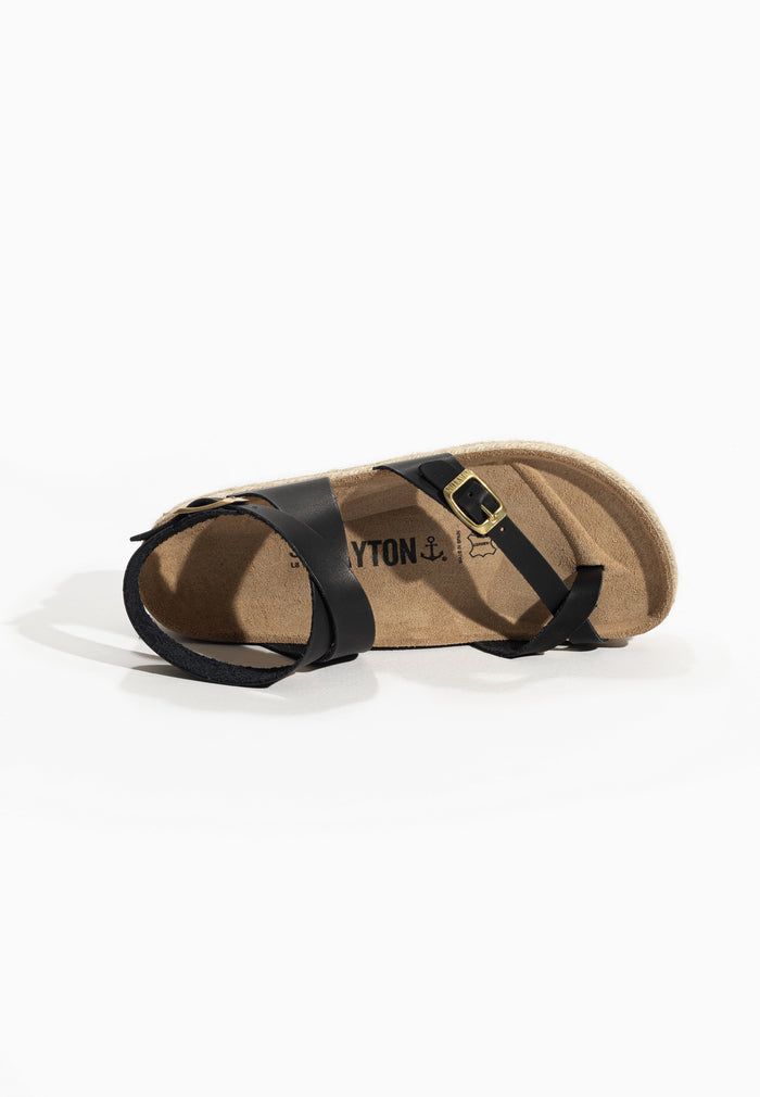 Bayton Sandales Den Noir à Plateforme Bayton Femme