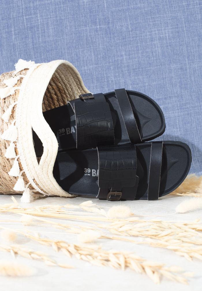 bayton Sandales Hockney Noir Bayton