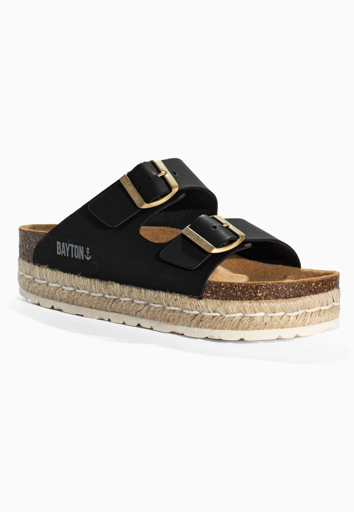 Bayton Sandales Olympe Noir Bayton