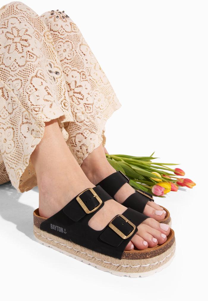 bayton Sandales Olympe Noir Bayton
