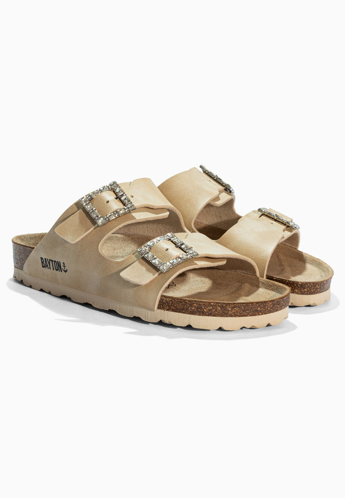 Bayton Sandales Strass Atlas Beige Bayton