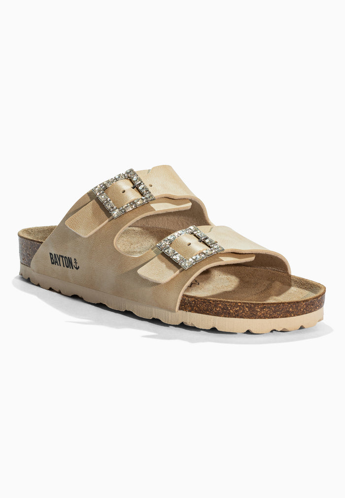 Bayton Sandales Strass Atlas Beige Bayton