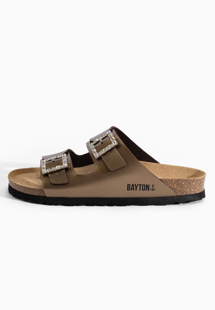 Bayton Sandales Strass Atlas Bronze Bayton