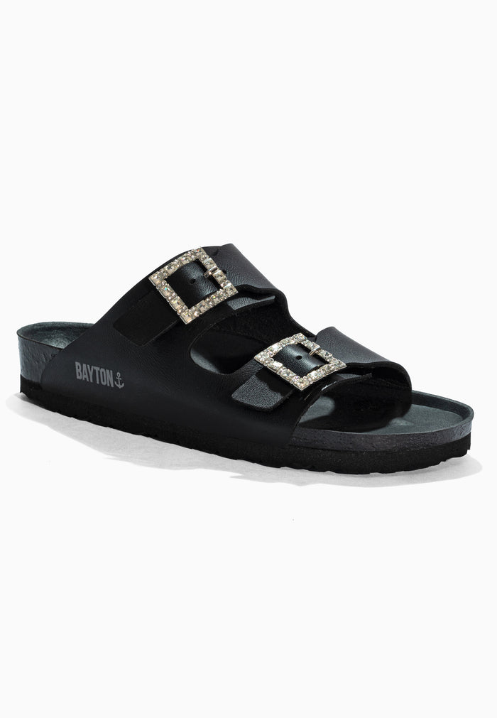 Bayton Sandales Strass Atlas Noir Bayton