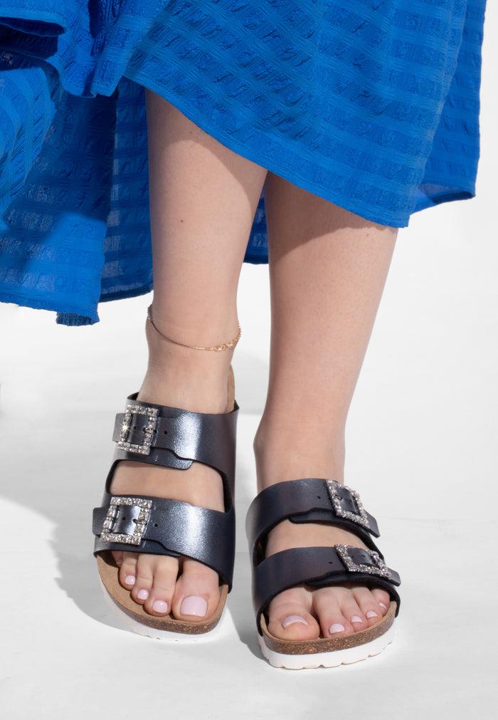 Bayton Sandales Strass Atlas Pewter Bayton