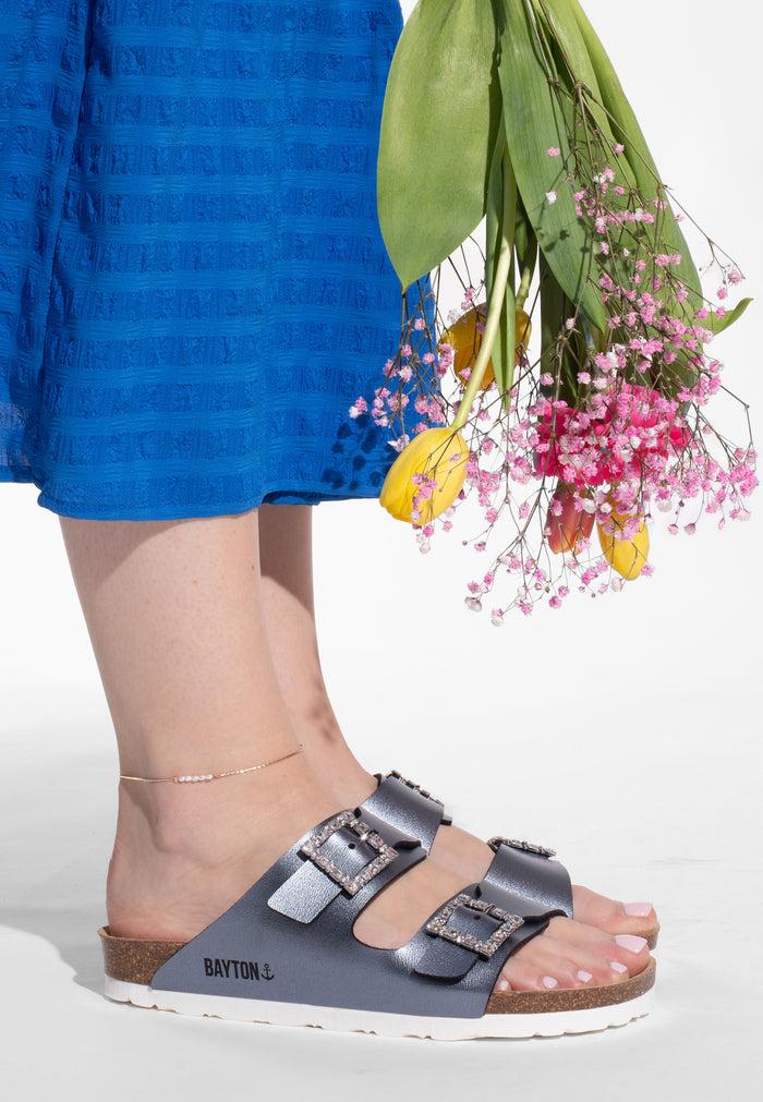 bayton Sandales Strass Atlas Pewter Bayton