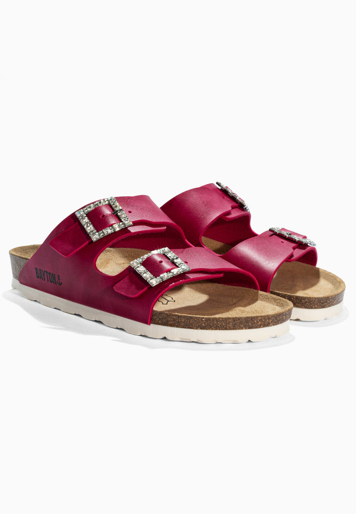 Bayton Sandales Strass Atlas Rose Fluo Bayton