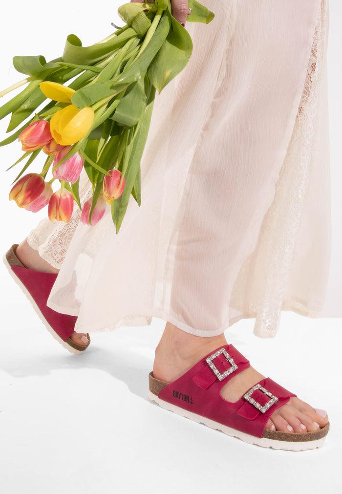 bayton Sandales Strass Atlas Rose Fluo Bayton