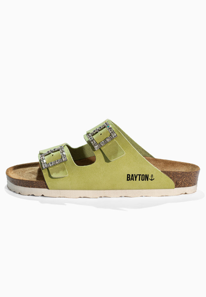 Bayton Sandales Strass Atlas Vert Bayton