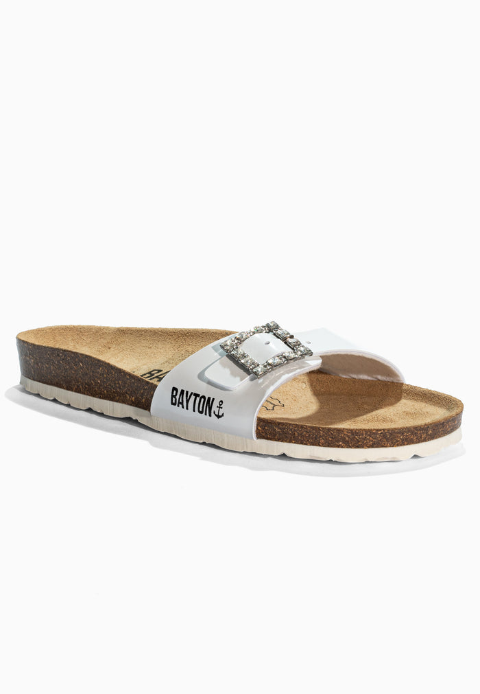 Bayton Sandales Strass Zephyr Blanc Bayton
