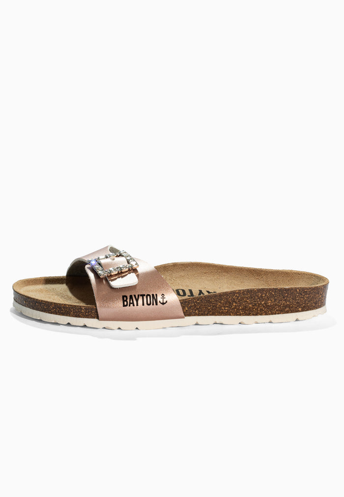 Bayton Sandales Strass Zephyr Rose Gold Bayton