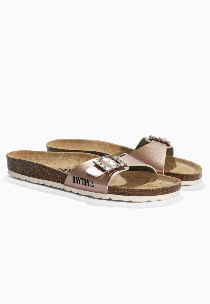 bayton Sandales Strass Zephyr Rose Gold Bayton