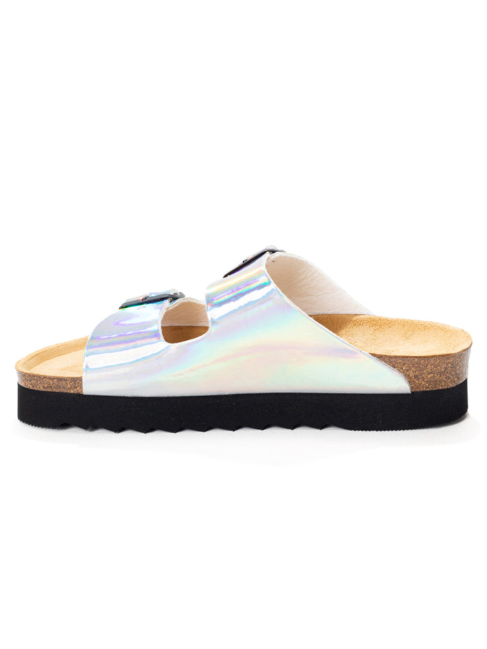 Bayton Mule Themis Argent à Plateforme Bayton Femme