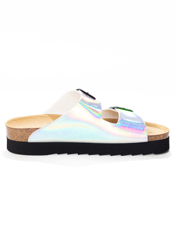 Bayton Mule Themis Argent à Plateforme Bayton Femme