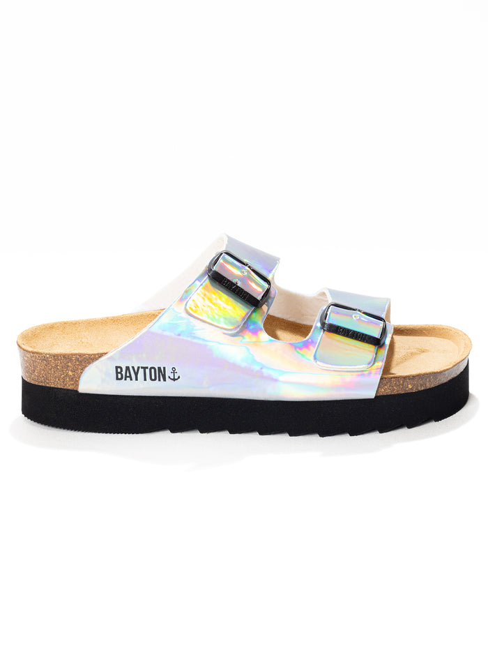 bayton Mule Themis Argent à Plateforme Bayton femme