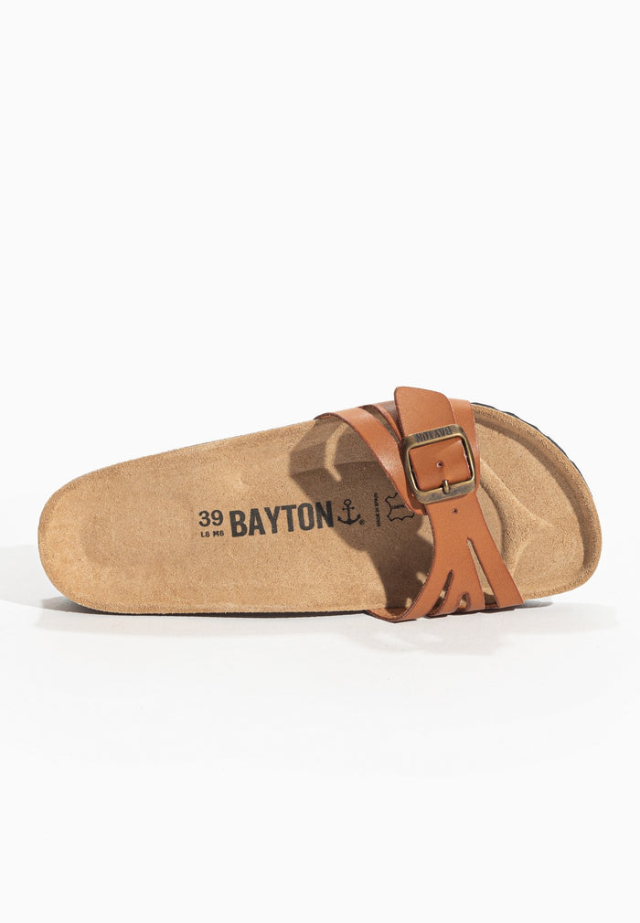 Bayton Sandales 1 Bride Anita Camel 100% Cuir Bayton Femme