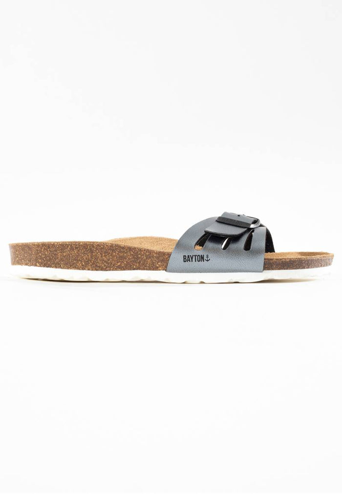 Bayton Sandales 1 Bride Athena Argentées Foncées Bayton Femme