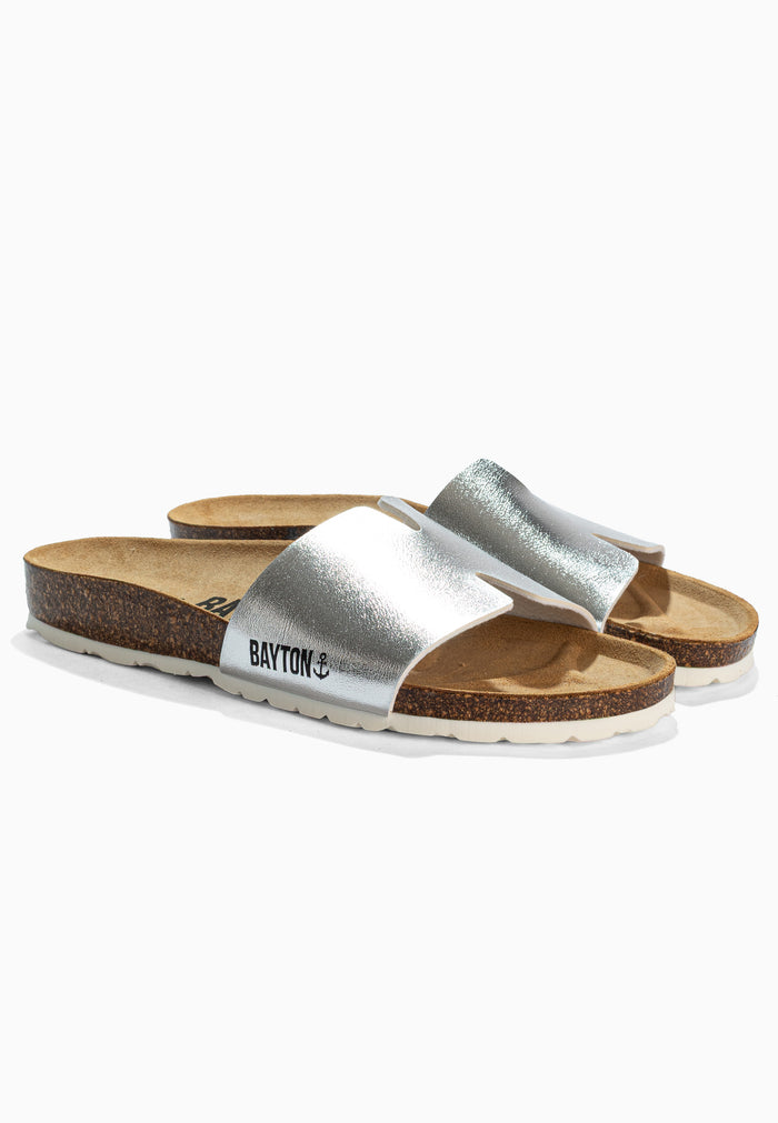 bayton Sandales 1 Bride Djilian Argentées Foncées Bayton Femme