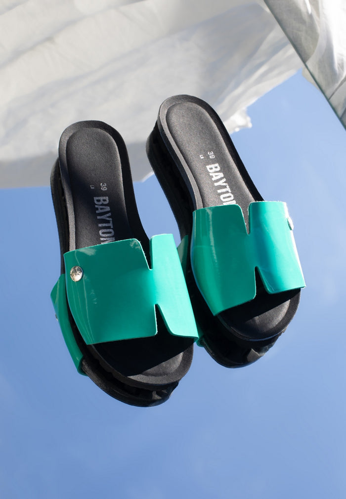 bayton Sandales 1 Bride Djilian Slim Vert Bayton Femme