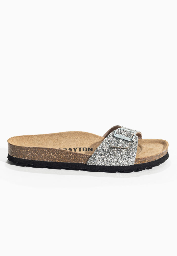 Bayton Sandales 1 Bride Jazz Argent Pailletée Bayton Femme