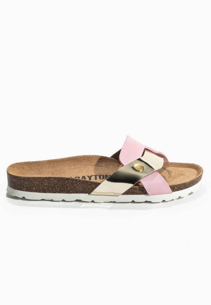 Bayton Sandales 1 Bride Klimt Rose Et Dorée Bayton Femme