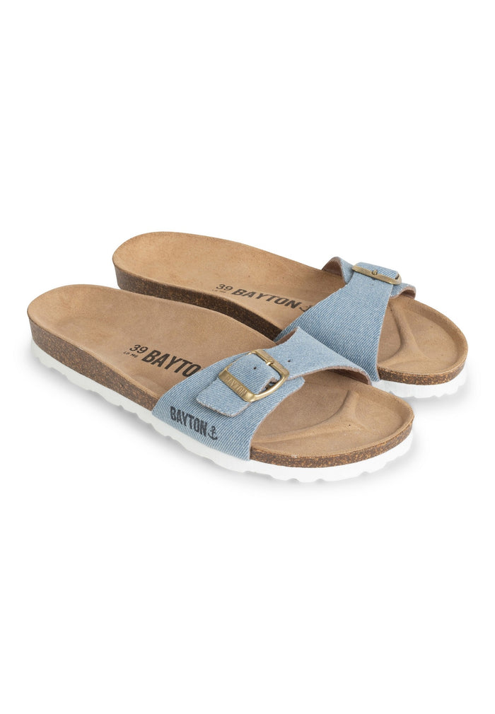 bayton Sandales 1 Bride Zephyr Bleu Ciel Denim Bayton Femme