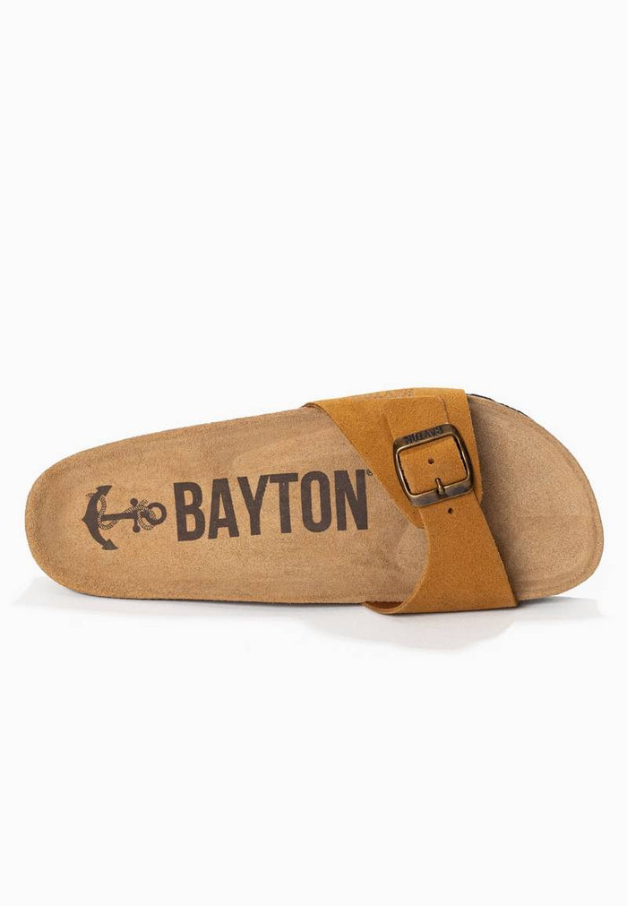Bayton Sandales 1 Bride Zephyr Camel En Cuir Suédé Bayton Femme