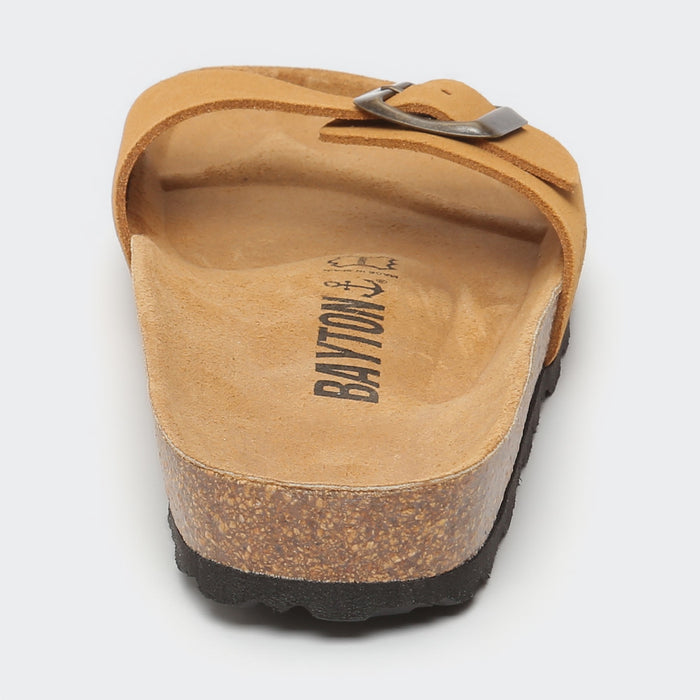 Bayton Sandales 1 Bride Zephyr Camel En Cuir Suédé Bayton Femme