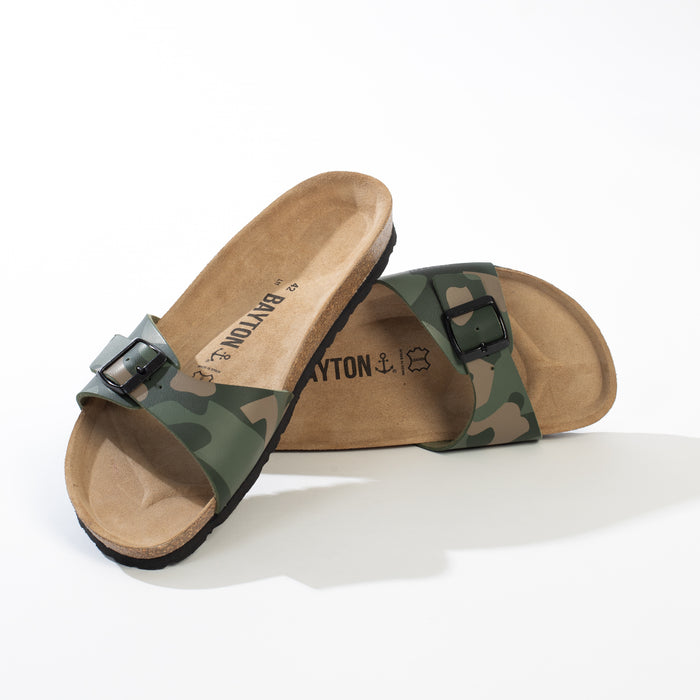 Bayton Sandales 1 Bride Zephyr Kaki Camouflage Bayton Homme
