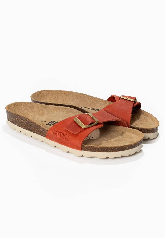 Bayton Sandales 1 Bride Zephyr Orange 100% Cuir Bayton Femme