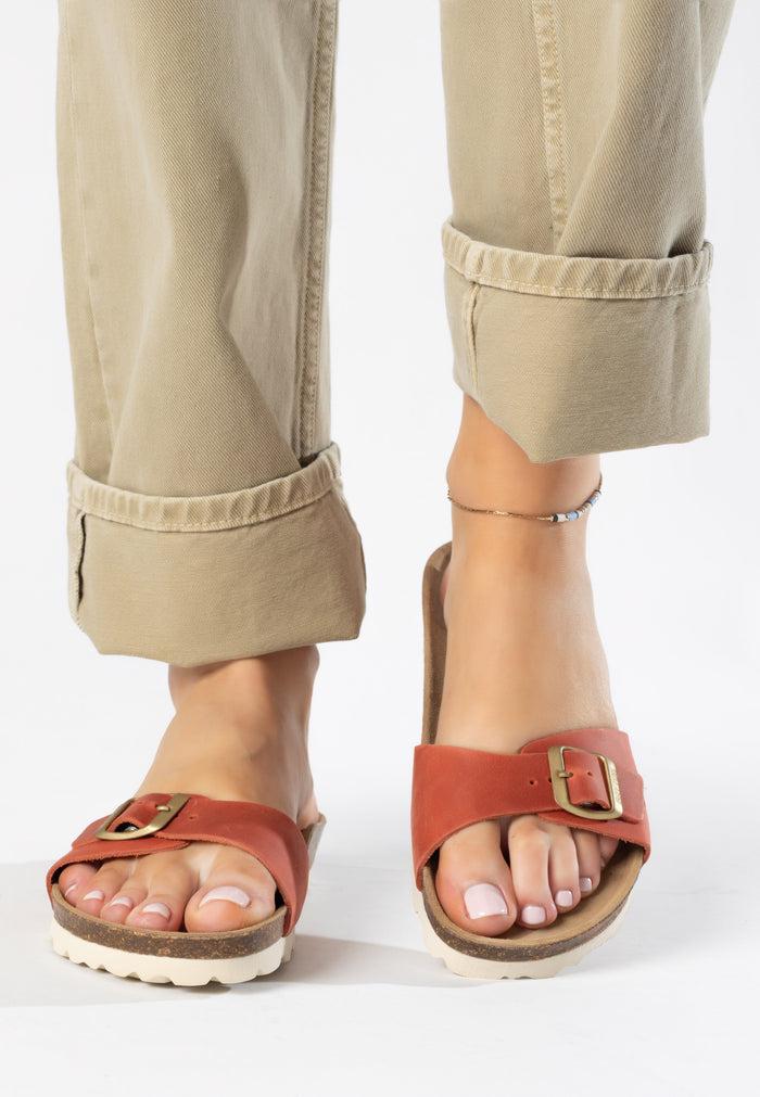 bayton Sandales 1 Bride Zephyr Orange 100% Cuir Bayton Femme