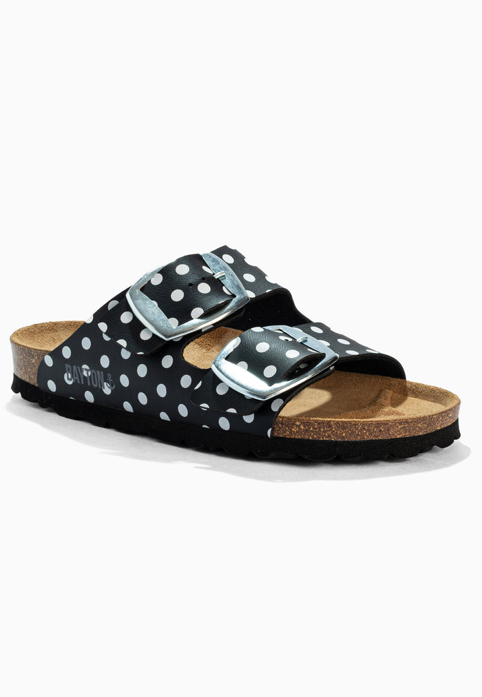 Bayton Sandales 2 Brides Alicante Noir Et Blanc Bayton Femme